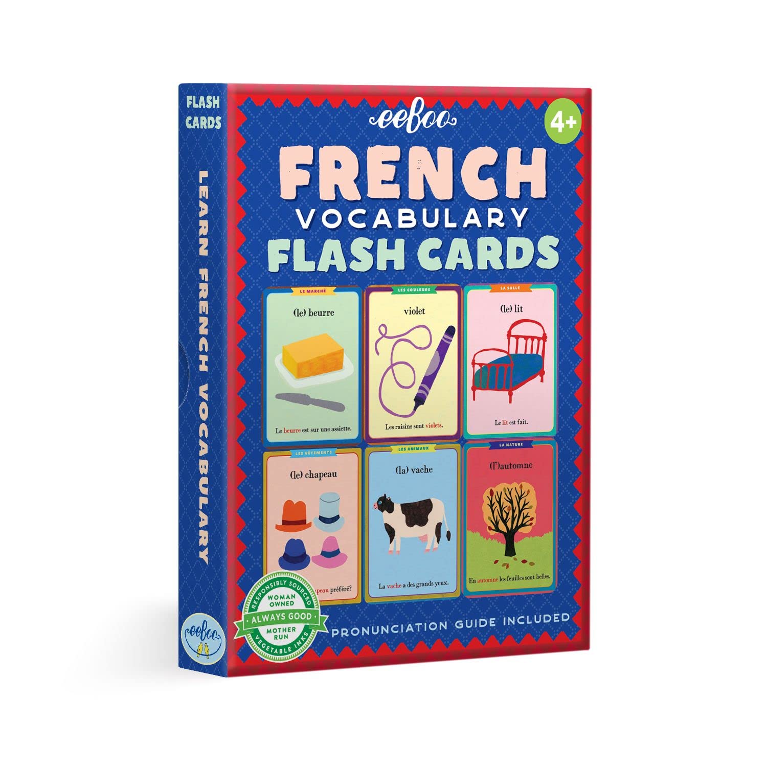 Amazon.com: eeBoo: French Vocabulary Flash Cards, Learn French